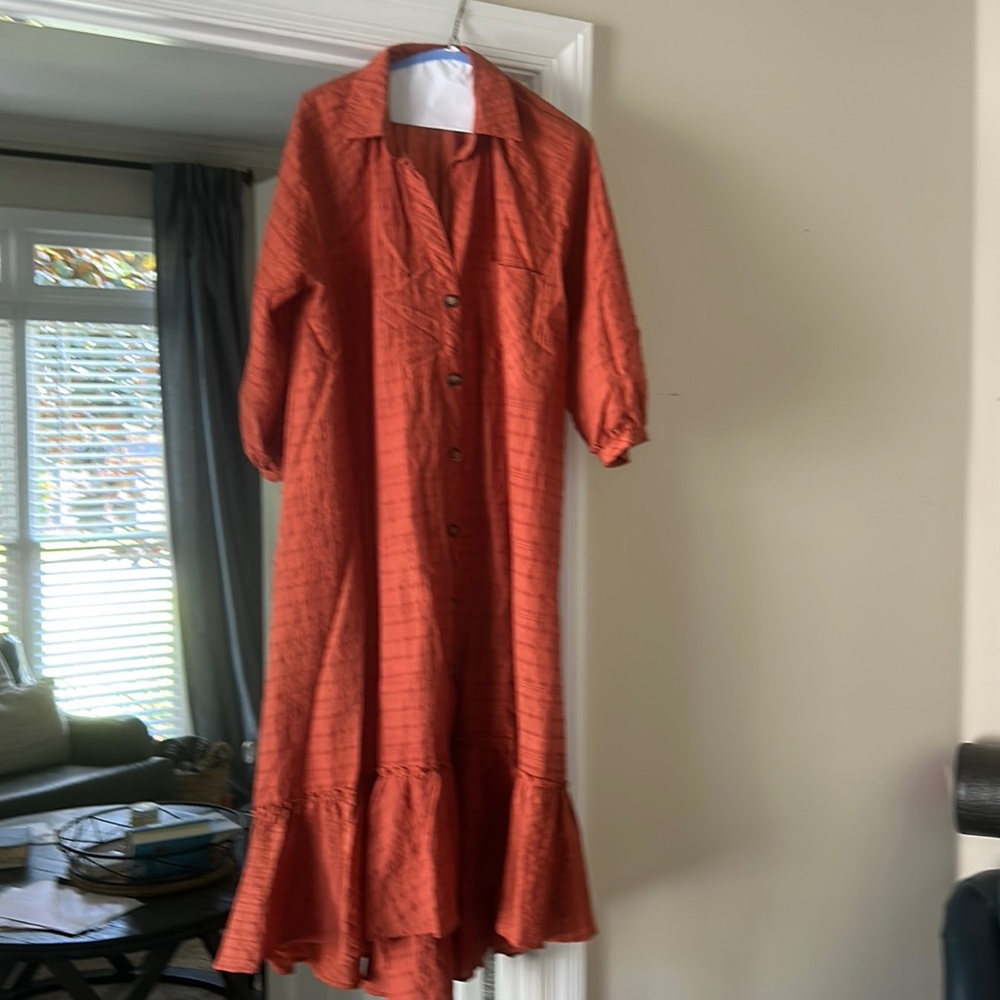 Fun flowing dress perfect for fall